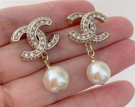 chanel pearl earrings fake|are chanel earrings real.